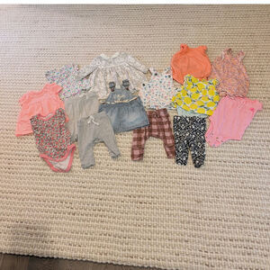 14pc Baby Girl Bundle 0-3M | Kate Quinn Organic, OshKosh & Carter’s